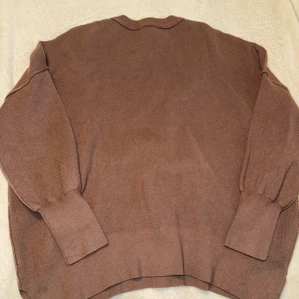 Oversized Brown Lillusory Sweater Women’s Large - Picture 3 of 4